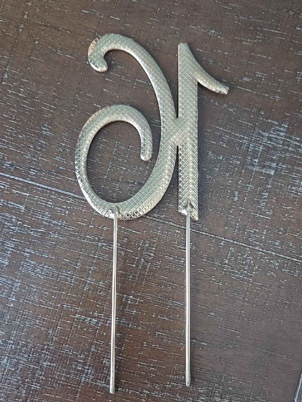 '16th' Birthday Cake Topper Decoration, Crystal Rhinestone Gold Color Metal, NWT